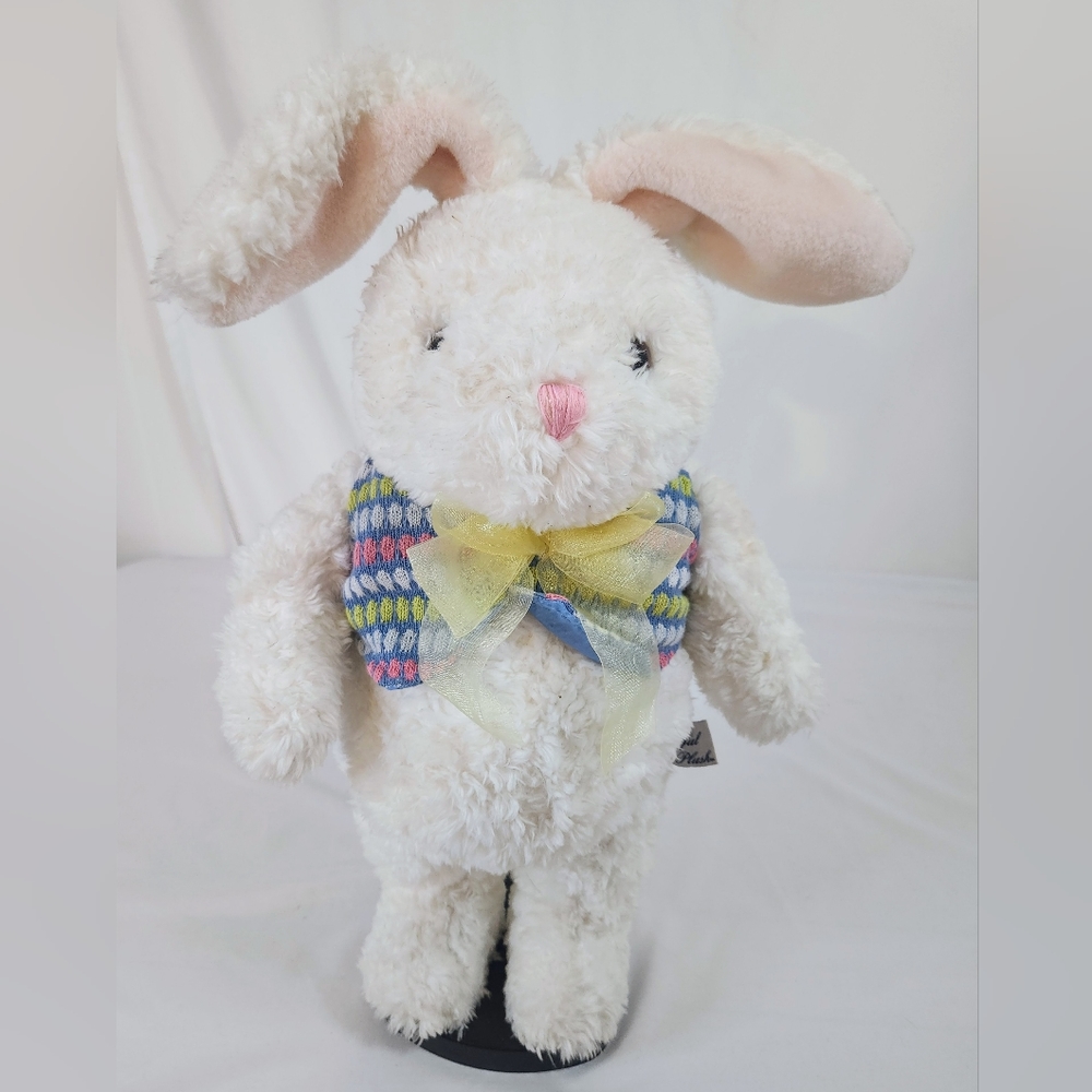Dancing Bunny Rabbit Sings by Crisha. Large Easter Decoration. Vintage